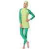 Full body modest hijab swimsuit cap muslim Womens plus size swimwear long sleeve casual bathing suit S-XXXL