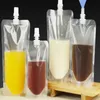 250ml 350ml 420ml 500ml 1000mlの空のDoypackプラスチックスタンド上のスパウトの液体バッグパック飲料、絞り、ドリンクスパウトポーチフルーツジュースビールバッグ