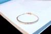 Groothandel- rose goud armbanden voor vrouwen met strass hoge kwaliteit mode-sieraden accessoires voor vrouwelijke huwelijksfeest