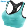 Racerback-Sport-BHs für Damen – gepolstert, nahtlos, hohe Stoßdämpfung für Yoga, Fitnessstudio, Workout, Fitness