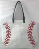 Handtaschen Canvas-Tasche Baseball Sporttaschen Rucksack Lässige Softball-Tasche Fußball Fußball Basketball Baumwoll-Canvas-Einkaufstasche