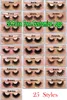 3D Mink rzęsy Hurtownie Naturalne fałszywe rzęsy 3D Mink Laszy Miękkie Makijaż Rozszerzenie Makeup Fake Eye Lashes Series 3D