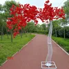 Árbol de flor de cerezo artificial blanco, simulación de flor de cerezo con marco de arco de hierro para accesorios de fiesta de boda