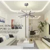 Modern Chandelier Lamp, Pendant Hanging Multi Arm Branch Lights for Home Ceiling Office Living Room Shop Decoration luminaire