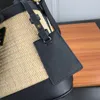 handbags purses shoulder bag straw bucket string bag letter belt leather classic cowhide genuine leather