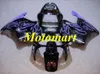 Motorfiets Fairing Kit voor HONDA CBR900RR 893 96 97 CBR 900RR 1996 1997 ABS PAARS PAARSE VLAMES Black Backings Set + Gifts HB08