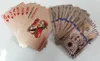 Juego nueva Donald Trump oro 24K caliente de póker de juego de la cubierta de la hoja Magic Card Poker Juego de oro de plástico impermeable Tarjetas mágica