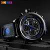 Skmei открытый спортивные цифровые часы мужчины 3Bar водонепроницаемый хронограф секундомер двойных дисплеев наручные часы Relogio Masculino 1371