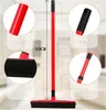 Rubber Broom Pet Hair Lint Removal Device Telescopic Bristles Magic Clean Sweeper Squeegee Scratch Bristle Long Push Broom XB1