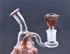 Mini Dab Rigs Grube Heady Bubbler Szkło Bong Rig Oil Zlewki Wody Rury Mini Recykler Szklane Bongi Wodne z 14mm Męska Miska Tobac