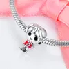 Ny S925 Sterling Silver Harry Family Charms Magic School. Tåg. Dollhouse Elf. Dangle Charm Pärlor Fit Mascot Armband Lady Smycken DIY