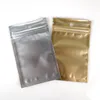 Sacos de bolsa de joias douradas/sacos ziplock de folha de alumínio dourada para pacote de joias