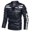 Causal Jackets Mens PU Läder Jackor Mens Överrock Bekväm Man Lätt Vaggduk Varma Kläder för Män Varm Försäljning