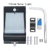 Lampes solaires LED extérieur haute qualité puissance LED capteur de mouvement applique murale sans fil 11000mah lampadaire