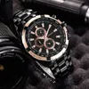 Fashion Curren Luxury Brand Man quartz full stainless steel Watch Casual Military Sport Men Dress Wristwatch Gentleman 2017 New LY191213