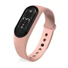 M5 Smart Watch Mulheres Bluetooth Call / Music Band Smart Faixa Impermeável Taxa de Coração Pressão Sanguínea Homens Health Wristband Smart pulseira