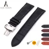 Alk Leather Watch Band Braslet Braf Betrap Butterfly Deplayant Clapp Buckle Accessories 14 16 мм 18 мм 19 мм 20 мм 21 мм 22 мм 243195556