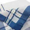 Men's handkerchief 43x43CM Cotton Plaid Outdoor sports small square Wipe sweat handkerchief