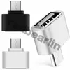 Tipo C Micro para USB OTG Adapter Converter para Samsung Android Phone Thechboard PC Camera