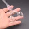 Rose Crâne Double Brûleur À Huile Tuyau En Verre Fumer Tube Pipe À Eau pour Narguilé Shisha Rigs Tabac Cigarettes Bong À La Main