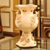 ヨーロッパのセラミック花瓶の配置リビングルームフラワーアレンジメント装飾大型花の花瓶着陸乾燥贅沢6362478