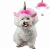 Unicornペット犬の帽子のためのハロウィーンキャップのためのコスプレ小さな犬のヘッドドレスSのためのsricking shimpleneの結婚式の誕生日パーティー