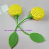 100 pezzi a forma di limone, filtro per tè sfuso in silicone, infusore per foglie di tè, infusore per agrumi in silicone