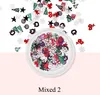 NA041 5 Styles Winter Christmas Snowflake Nail Sequins Gold Metal Glitter Nail Tips Manicure Snow Flower Decoration stickers Accessories