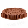 Kalp Yuvarlak Pastalar Çikolatalı Brownie Mousse Pişirme Kalıpları BakewareT2I5728 için pasta süsleme Kalıp 3D Silikon Kalıplar Pişirme Araçları