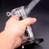 Mobius Matrix Sidecar Glass Bong Hookahs Birdcage Perc Bongs pretos cachimbos de água grossos com junta de 18 mm