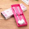 Serveware Set Stainless Steel Spoon Chopsticks With Gift Box Wedding Favivers