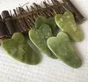 Outil de massage en jade naturel Conseil Guasha Gua Sha Traitement du visage Pierre de jade naturelle Grattage Soins Outil sain DHL Free Ship