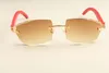 2019 Новая заводская прямая роскошная мода Ультра световые солнцезащитные очки 3524015C Натуральное красное дерево