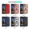 Armor Dual Layer Case 360 ​​Graden Roterende Metalen Ring Houder Kickstand Schokbestendig Cover Voor Google Pixel 3A / Pixel 3A XL