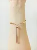 Kvinnor Rose Gold Slider Charm Armband Bröllopsdesigner smycken med originalbox för Pandora Real Silver Girl Gift Snake Chain Armband