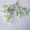 80 Heads 1pc DIY Artificial Babys andetag Blomma Gypsophila Fake PU Bouquet för bröllops hemfest dekorationer leveranser