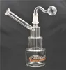 Bécher à matrice en forme de gâteau Bong Verre Dab Rig Bongs Tuyau d'eau recycleur Bubbler Bong Dabber Heady Oil Rigs avec tuyau de brûleur à mazout de 14 mm