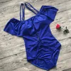 Nouveau femmes mode une pièce maillot de bain haute qualité femmes Bikini printemps chaud maillot de bain Sexy épaule maillots de bain