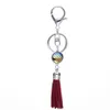 Tassel Chaveiro Anéis Titular Charm Scale Peixe Chaveiro Pingentes Chaveiro Para Carro Moda Bolsa Saco Hanging Gancho Jóias Para Mulheres Senhora