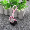 Söt sagor PVC Unicorn Keychain Multi-stil hästnyckelringar Holering Nyckelkedja för kvinnliga flickor gåva smycken