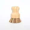 De poche En Bois Brosse Plat Bol Pan Brosses De Nettoyage Ménage Cuisine Tâches Frotter Outil De Nettoyage En Gros ZC0749