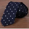 Men Business Tie Solid Stripe Satin Plain Neckties arrow jacquard striped ties Neck Ties for men Fashion 210041