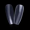 600 pieces Acrylic Nails Transparent Full Cover Coffin Artificial Nail Fashion DIY Ballet Fingernail Tips Set Art