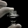 Handmade Beveled Edge Smoke Quartz Banger With Glass Spinning Carb Cap 25mmOD 10mm 14mm 18mm 45&90 Nails For Water Bongs