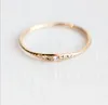 Romantic Thin Crystal Finger Ring for Women Silver Rose Gold Fashion Statement Jewelry Nice Party Gift Elegant Wedding Rings