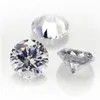 Lotusmaple 0.1ct -7ct Color E Clarity Fl Lab 성장한 실제 Moissanite Round Brilliant 컷 테스트 0.5ct 이상의 긍정적