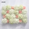 Künstliche Blumenwand 62 * 42 cm Rose Hortensie Blume Hintergrund Hochzeit Blumen Home Party Hochzeit Dekoration Zubehör C18112601