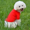 DHL chaud mode chien polos pour printemps été coloré vêtements pour animaux de compagnie matériau poromérique pour petit bébé animal de compagnie lavage facile prix usine E35W