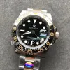 Vattenbeständiga klockor Mäns 904l Steel Automatic Cal.3186 N Titta på Real Wrapped 18K Gold aldrig Fade Ceramic Bezel Men GMT 116713 Noobf armbandsur