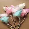 10st/mycket ny ankomst Modish Girls Hair Sticks Glitter Felt Antlers Hairbands Candy Color Baby Hairpins Söta barn Hårnålar grossist